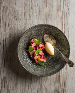 The Small Holding Rhubarb dessert